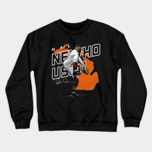 hal newhouser player map Crewneck Sweatshirt